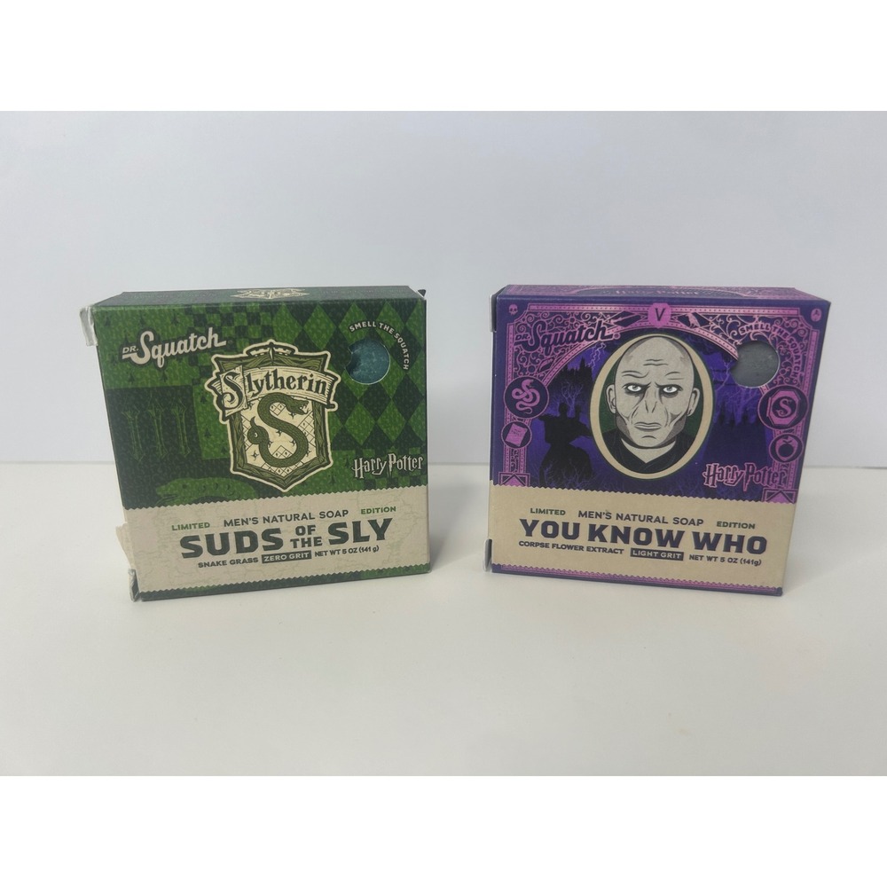 Dr. Squatch Soap Harry Potter Mens 5oz Green Purple New Suds of Sly You Know Who